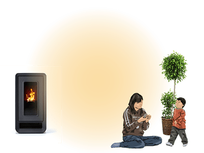 ペレットストーブのイメージ